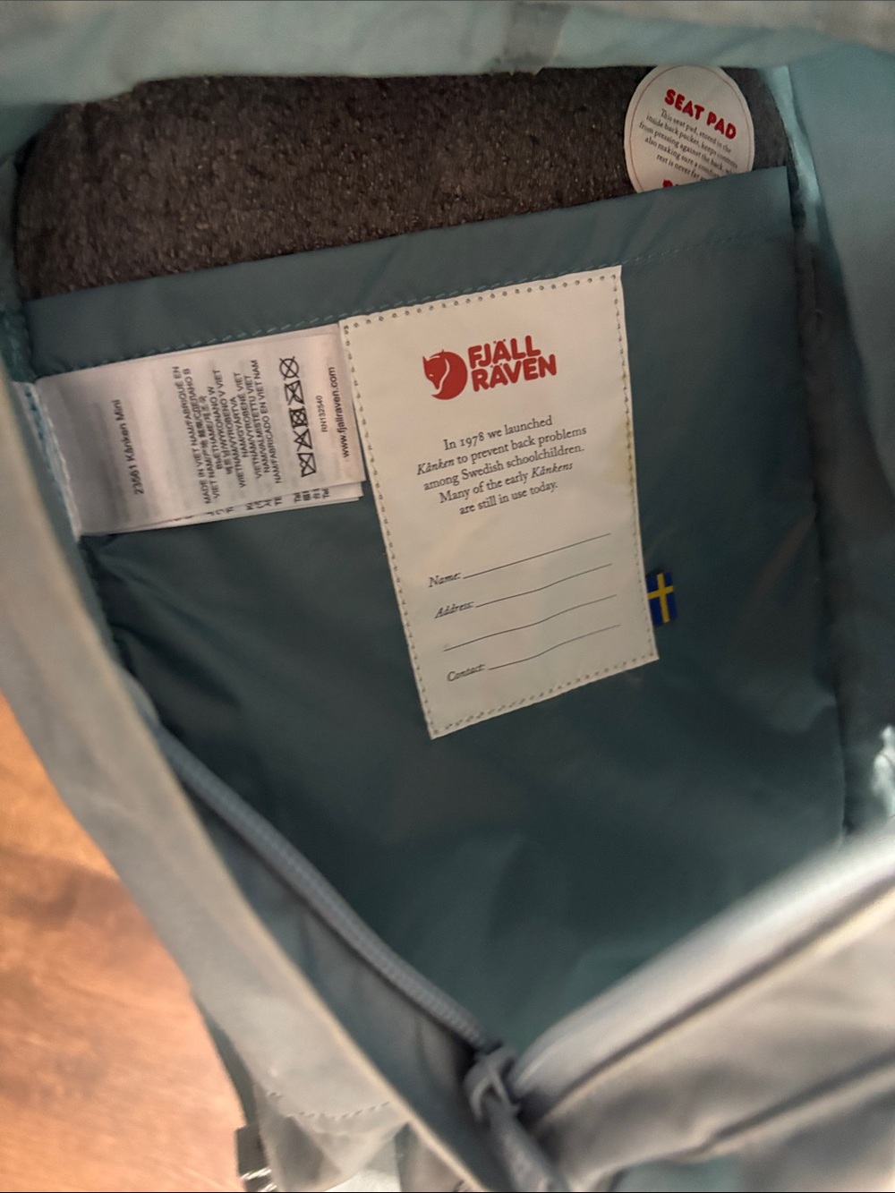 Fjallraven Kånken Mini Backpack - Dusty Blue - Picture 4 of 4